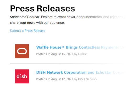 Paid Press Release Channel